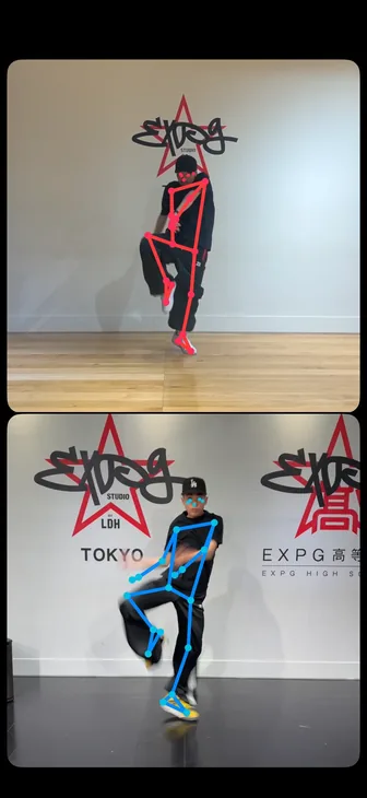 確認＆練習機能のアプリ画面
